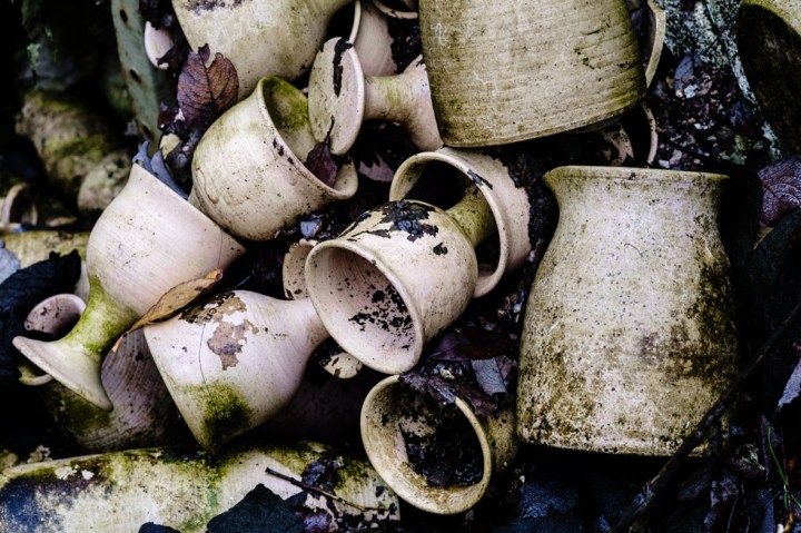 Abandoned pottery