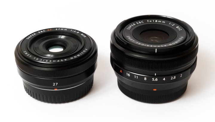 27mm next to the 18mm pancake